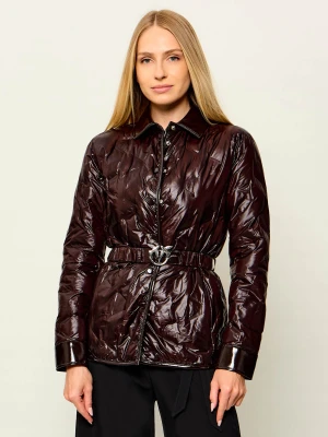 Pinko Kurtka Dipladenia | Slim Fit brązowy