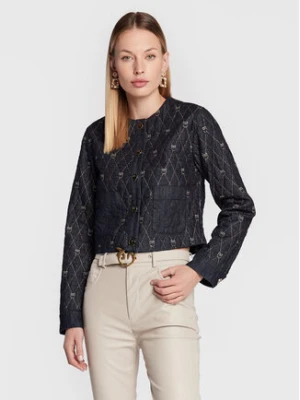 Pinko Kurtka jeansowa Inspirata 1 1J1115 A0A4 Granatowy Boxy Fit