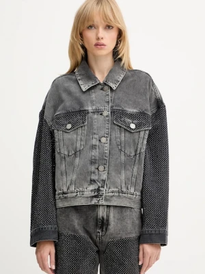 Pinko kurtka jeansowa kolor szary 104644 A2W4