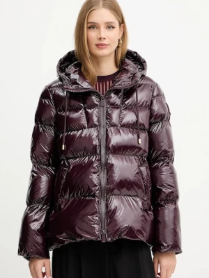 Pinko kurtka kolor bordowy zimowa 101597 A2P7