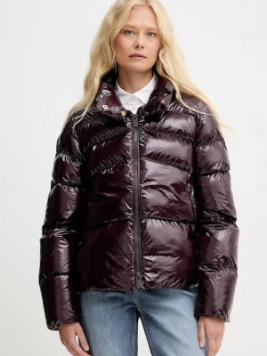 Pinko kurtka kolor bordowy zimowa 101598 A2P7