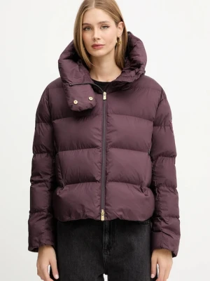 Pinko kurtka kolor bordowy zimowa oversize 101602 A2P6