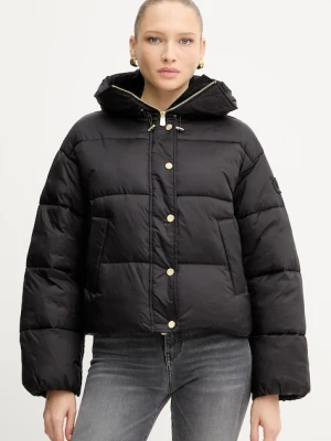 Pinko kurtka kolor czarny zimowa oversize 105656 A2TF