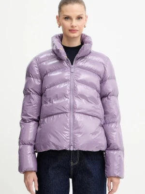 Pinko kurtka kolor fioletowy zimowa 101598 A2P7