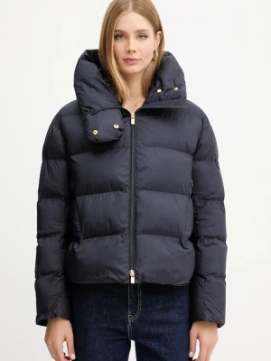 Pinko kurtka kolor granatowy zimowa oversize 101602 A2P6