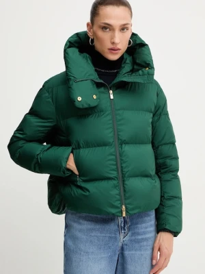 Pinko kurtka kolor zielony zimowa oversize 101602 A2P6