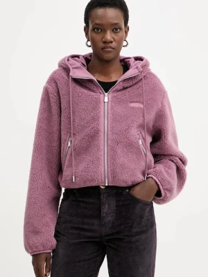 Pinko kurtka z dodatkiem wełny damska kolor różowy przejściowa oversize 105975 A2YV