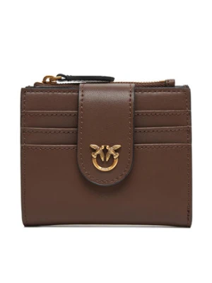 PINKO Mały Portfel Damski Multi Purpose Wallet AI 25-26 PCPL 103610 A0F1 Brązowy