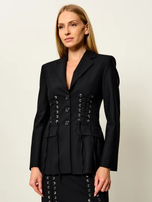 Pinko Marynarka Hummer | Slim Fit | z dodatkiem wełny czarny