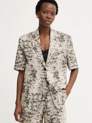 Pinko marynarka jednorzędowa damska lniana