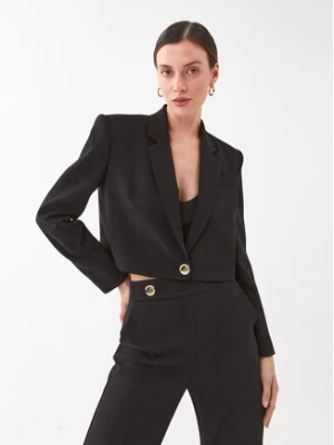 Pinko Marynarka Spencer 101692 A14I Czarny Regular Fit