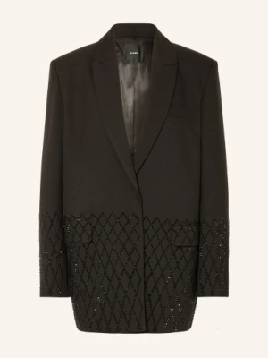 Pinko Marynarka Z Kamieniami Ozdobnymi schwarz