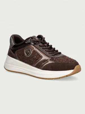 Pinko Nataly 02 sneakersy damskie brązowy
