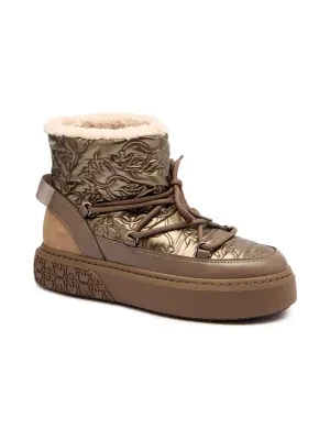 Pinko Ocieplane śniegowce YOKO 19 |shearling | z dodatkiem skóry