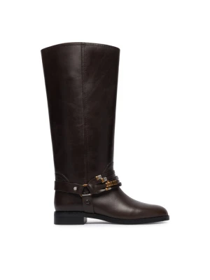 PINKO Oficerki Cheval 01 SD0583P001 Brązowy ciemny