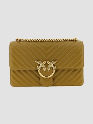 PINKO Oliwkowa listonoszka damska Love One Classic