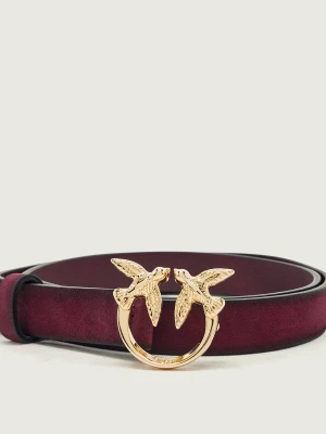 Pinko Pasek Love Berry H2, 3 | zamsz fioletowy
