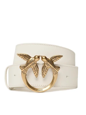 PINKO Pasek Love Berry H4 Belt PE 23 PLT01 100120 A0F1 Biały