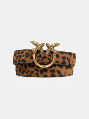 Pinko pasek zamszowy damski kolor brązowy 100143 A32A