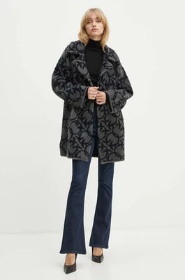 Pinko płaszcz damski kolor szary przejściowy oversize 101573 A21Q