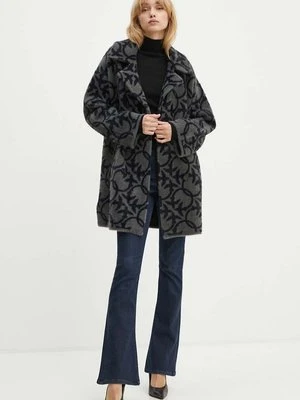 Pinko płaszcz damski kolor szary przejściowy oversize 101573 A21Q