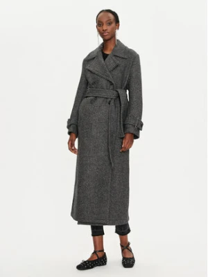 PINKO Płaszcz wełniany Calice 104041 A23R I75 Szary Regular Fit