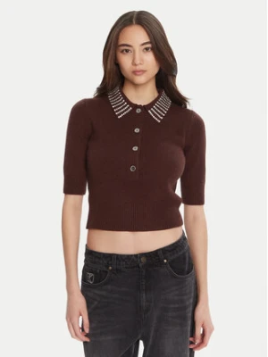 PINKO Polo Emilia 105745 A2S4 Brązowy Regular Fit