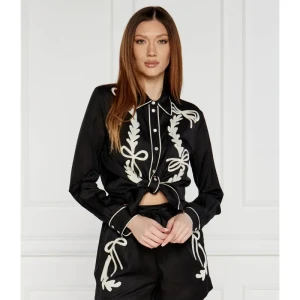 Pinko Satynowa koszula RICAMATO | Regular Fit