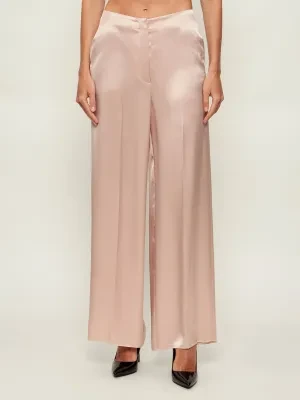 Pinko Satynowe spodnie LIMONCELLO | Relaxed fit