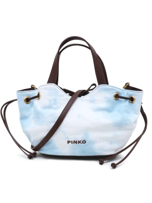 Pinko Shopperka PAGODA | z dodatkiem skóry
