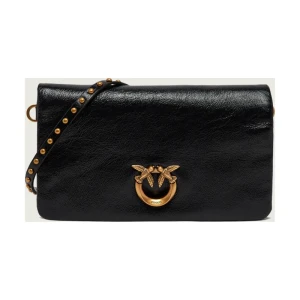 Pinko Skórzana kopertówka CLICK SOFT HORIZONTAL MINI