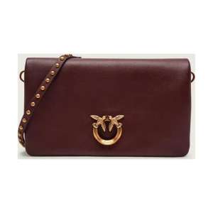 Pinko Skórzana kopertówka CLICK SOFT HORIZONTAL MINI
