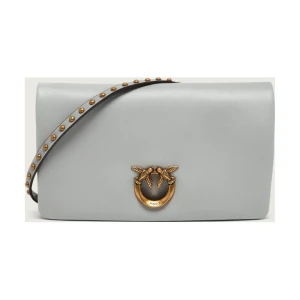Pinko Skórzana kopertówka CLICK SOFT HORIZONTAL MINI