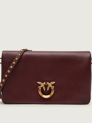 Pinko Skórzana kopertówka CLICK SOFT HORIZONTAL MINI
