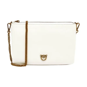 Pinko Skórzana kopertówka FLAT