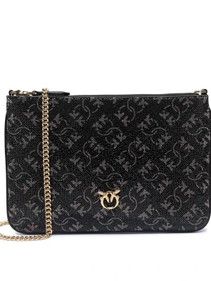 Pinko Skórzana kopertówka FLAT CLASSIC