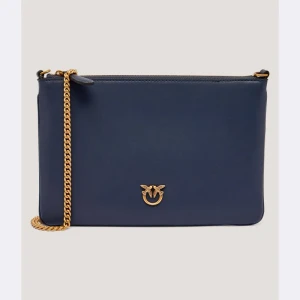Pinko Skórzana kopertówka FLAT CLASSIC VITELLO SETA
