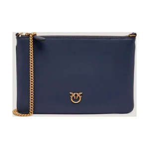 Pinko Skórzana kopertówka FLAT CLASSIC VITELLO SETA