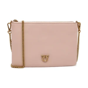 Pinko Skórzana kopertówka FLAT CLASSIC VITELLO SETA