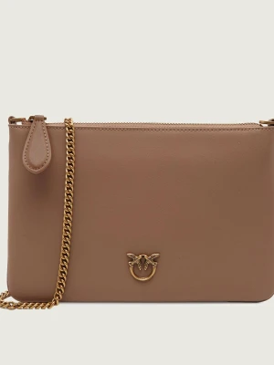 Pinko Skórzana kopertówka Flat Classic Vitello Seta