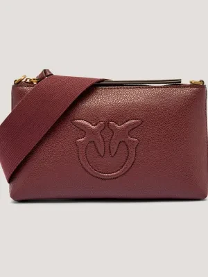 Pinko Skórzana kopertówka FLAT HORIZONTAL MINI