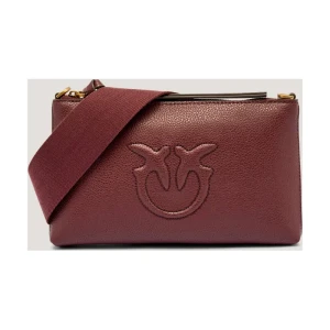 Pinko Skórzana kopertówka FLAT HORIZONTAL MINI