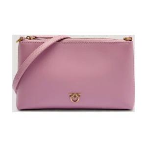 Pinko Skórzana kopertówka FLAT HORIZONTAL MINI