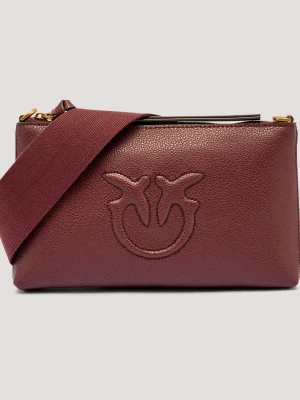 Pinko Skórzana kopertówka FLAT HORIZONTAL MINI
