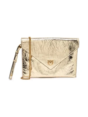 Pinko Skórzana kopertówka FLAT PURSE