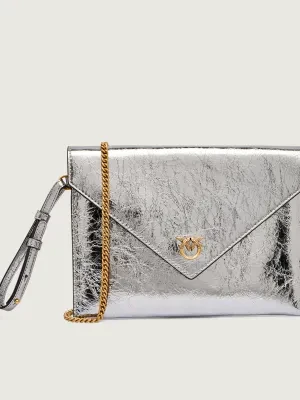 Pinko Skórzana kopertówka FLAT PURSE