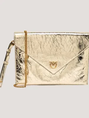 Pinko Skórzana kopertówka FLAT PURSE