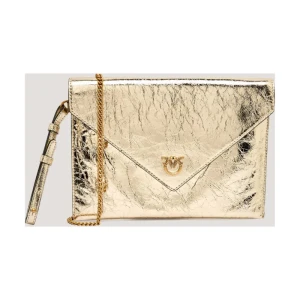 Pinko Skórzana kopertówka FLAT PURSE