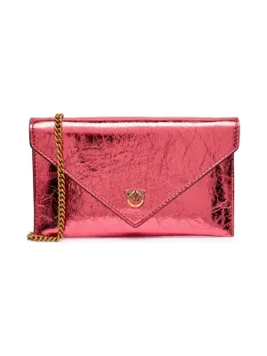 Pinko Skórzana kopertówka FLAT PURSE MINI