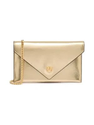 Pinko Skórzana kopertówka FLAT PURSE MINI